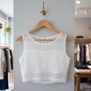 URMODA SHEER DETAILED TOP ~ NWT